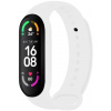 FIXED Silicone Strap pro Xiaomi Band 7/ Mi Band 6/ Mi Band 5, bílý FIXSSTB-989-WH