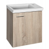 Aqualine ZOJA/KERAMIA FRESH umývadlová skrinka 44x50x25,3cm, dub platin 51046DP