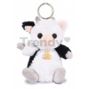 Plyšová kľúčenka kravička The Soft Stretch Cow Key Ring Histoire d’ Ours čierno-biela 12 cm HO3294