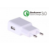 Nabíječka Akyga AK-CH-11 - USB-A 3.6-12V / max. 2.4A 15W Quick Charge 3.0 (USB rychlonabíječka pro váš mobil, PDA, iPhone, iPod, Galaxy, MP3, MP4, navigaci apod. Podporuje Qualcomm Quick Charge 3.0 a