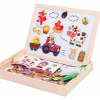 Kriedová, magnetická, suchá tabuľa Wooden Toys 30 x 23 cm