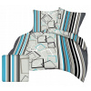 Posteľné obliečky - Sada podstielky ematex 140 cm x 200 70x80cm (Flanel Bedding 140x200 Flanel Cotton Poľsko)