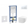 GEBERIT - Duofix Set předstěnové instalace, kompaktního klozetu Gaia a sedátka softclose, tlačítko Delta50, alpská bílá SANI11CA3151B