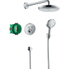 HANSGROHE Raindance Select S sprchový systém pod omietku s termostatom ShowerSelect S, horná sprcha 2jet priemer 243 mm, ručná sprcha 3jet, chróm, 27297000