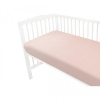Mušelínové prestieradlo postieľky 60 x 120 NATURE double - pudrovo ružové Baby Nellys 8596309451619