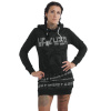 Yakuza dámske šaty s kapucňou GALVANIC GKB 21108 black Farba: čierna, Veľkosti dámske: XS