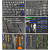 SP Tools Dielenský box SPT CUSTOM - šedý SP40113 Typ: Vybavený, Počet náradí: 334 kusov
