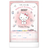 NOTIQUE Nástenný kalendár Rodinný plánovací Hello Kitty XL 2027, 33 x 46 cm