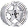 RACING LINE Racing Line BK660 7.0x14 4x100 ET20 Silp - Silver + Polished Edge 67.1