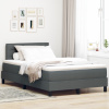 vidaXL Box Spring Posteľ s matracom a LED Tmavosivý 120x200 cm Tkanina 3342122
