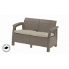 Keter Corfu Love Seat cappucccino