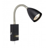 Markslöjd Ciro nástenná lampa 1x7 W čierna-oceľová 107409