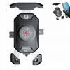 MOTOCYKLOVÝ DRŽIAK NA TELEFÓN NABÍJAČKA USB 12/24V Qi15W + PD20W