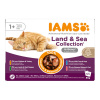 IAMS Advanced Nutrition Adult Land & Sea Mix - 24 x 85 g v omáčke