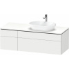 DURAVIT L-Cube závesná skrinka pod umývadlo na dosku (umývadlo vpravo), 4 zásuvky, 1420 x 550 x 482 mm, biela matná, LC4875018180000