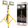 Halogénový LED reflektor na statíve, stavebný, 2x 50W LED, 2x 5500 lm SuperLED