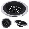 Silikónové sitko do drezu 12 mm čierne