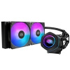 Cooler Master vodní chladič MasterLiquid Core Nex Digital 240 Black ARGB, 2x 120mm, ARGB, LGA1851, AM5 MLX-D24M-A18PA-RD