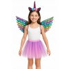 KOSTÝM JEDNOROŽCA KOSTÝM PLES , VÍLA, SADA 3 V 1, ČELENKA, TUTU