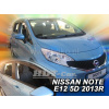 Plexi, ofuky Nissan Note II E12 5D 2013 =>, hatchback, přední + zadní