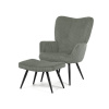 Autronic, Relaxačné kreslo, zelená manšestrová látka, AK-L7285 GRN6