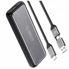 Disková kapsa Orico DDM2-C3 M.2 NVME USB-C 3.2 10Gb/s - šedá