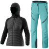 DYNAFIT Radical Down RDS Hooded W Black & Mercury 2 DST W PNT Marine Blue