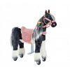 Ponnie Domino Hojdací koník s kolieskami a česanou hrivou, 3+ rokov, ružové doplnky