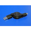 KABEL USB2.0-A / micro-B, 0,7m, samonavíjaci 11.99.8815