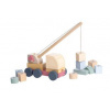 CUBIKA Pastel 15917 Autožeriav s magnetom - drevená skladačka 14 dielov