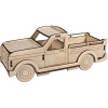 Drevené autíčko 3D skladačka – kreatívna sada pickup truck