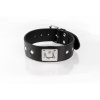 Whips Primal Bond Studded Collar Large Black, kožený obojok pre obvod 38–47 cm