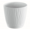 kvetináč 23,9cm SANDY P DSY240P-S449 biely plastový PROSPERPLAST