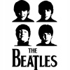 CUKROVÁ TLAČ jedlý obrázok na tortu Cukrová hmota The Beatles + MENO TEXT