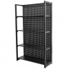 AHProfi Kovový regál s dierovanou doskou, 1200 x 458 x 2000 mm - TJA1200