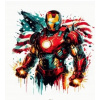 CUKROWY TLAČ Jedlý obrázok na tortu IRON MAN AVENGERS + MENO POSTAVY 402