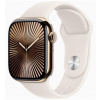 Apple Watch Series 10 GPS + Cellular 42mm Zlatý titán s hviezdne bielym športovým remienkom - M/L