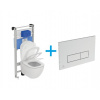 Ideal Standard Tesi WC Set - Závesné WC AQUABLADE s inštalačným systémom ProSys, ovládacie tlačidlo chróm, sedátko so SoftClose