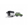 BRUDER 2592 Land Rover s prívesom pre prepravu koní vrátane 1 koňa 1.16