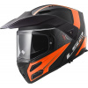 LS2 Helmets LS2 FF324 METRO RAPID MATT BLACK ORANGE P/J