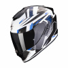 Moto přilba SCORPION EXO-1400 EVO AIR SHELL bílo/modrá XL