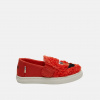 Toms Detské červené TOMS Sesame Street Elmo Tiny Luca Slip-on
