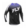Dres EVOLUTION, FLY RACING - USA 2025 (černá/bílá/fialová) L