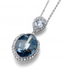 Prívesok s krištálmi Swarovski Oliver Weber Lemon blue shade