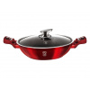 Berlingerhaus Pánev Wok s poklicí 30 cm Burgundy Metallic Line BH-7110