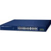 PLANET 24-portový 10/100/1000T + 2-portový riadený L2 Gigabit Ethernet (10/100/1000) modrý (GS-2210-24T2S)