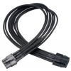 Predlžovací kábel AKASA FLEXA V8 k 8pin VGA PSU, 40cm AK-CBPW09-40BK Akasa