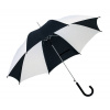 Klasický dáždnik, čierna a biela