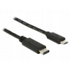 Kábel Delock USB typ C - microUSB typ B 1 m čierny