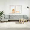 zahrada-XL Pohovka v tvare L bledosivá 271x140x70 cm zamat 3157276